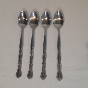 Oneida Northland Stainless Ice Tea Spoons Set‎ of 4 Korea Discontinued Flatware